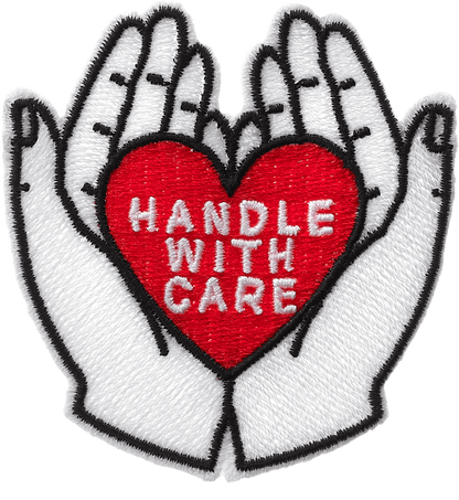 Stick-on Patch von Jean André PATCH VALENTINE DAY 3 HANDLE WITH CARE