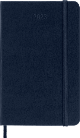 Classic Planner 2023 Daily 12-Month, Sapphire Blue - Front view