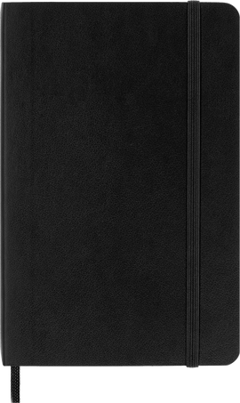 Classic Notizbuch Weicher Einband, Schwarz - Front view