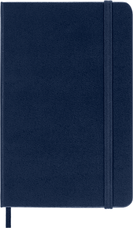 Classic Notebook Hard Cover, Sapphire Blue - Front view