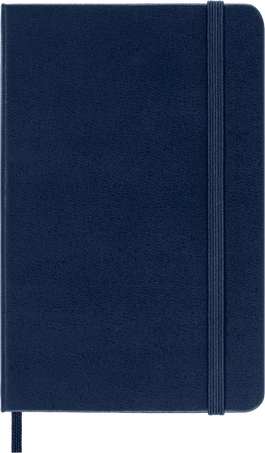 Classic Notebook Hard Cover, Sapphire Blue - Front view