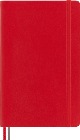 Записная книжка Classic, увеличенная Мягкая обложка, Алый Красный - Front view