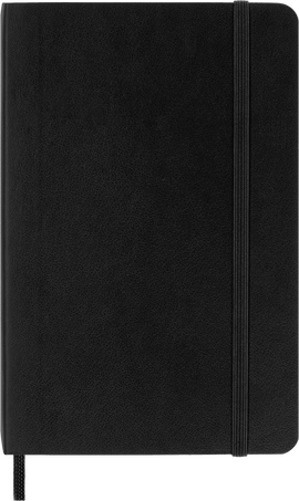 Classic Notizbuch Weicher Einband, Schwarz - Front view