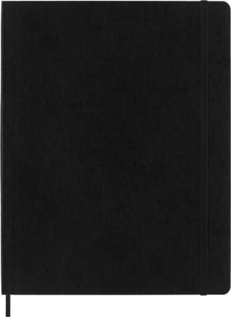 QUADERNO 19x25cm 192pag MOLESKINE SOFT COVER BLACK Bianco