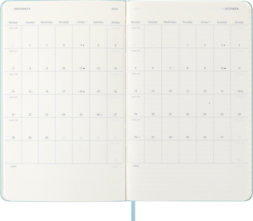 12M WKLY NTBK LG AQUAMARINE HARD