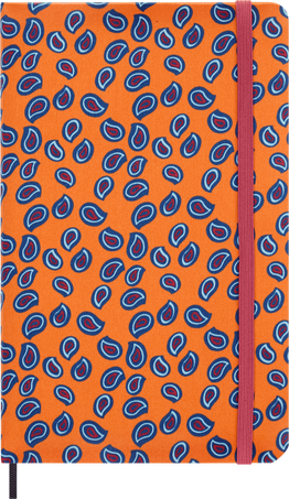 Silk Kalender Undatiert, 12 Monate, wöchentlich, fester Einband, mit Geschenkbox, Orange - Front view