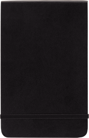 Classic Reporter Notebook Soft Cover, Black - Front view