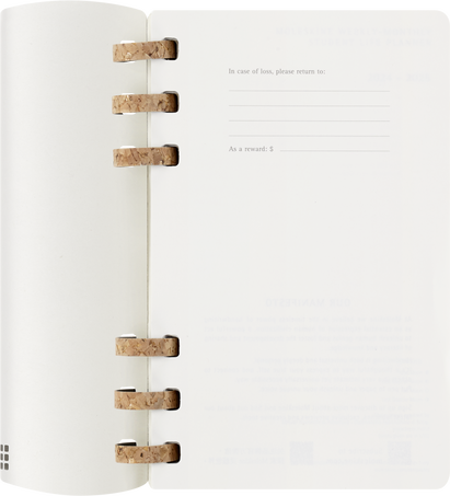 12M SPIRAL PLANNER L BLACK SOFT