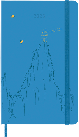 Agenda Le Petit Prince 2023 Semainier, 12 mois, Mountain Blue - Front view