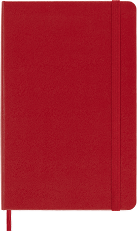 Carnet Classic Couverture rigide, Rouge Écarlate - Front view