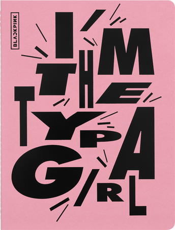 CAHIER JNLS XL PLAIN BLACKPINK