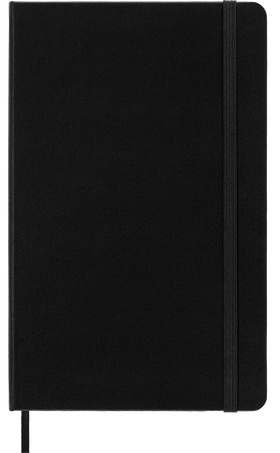 Classic Notizbuch Fester Einband, Schwarz - Front view