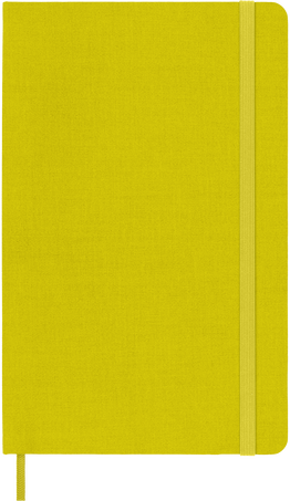 Classic Silk Notebook Fabric Hard Cover, Желтая - Front view