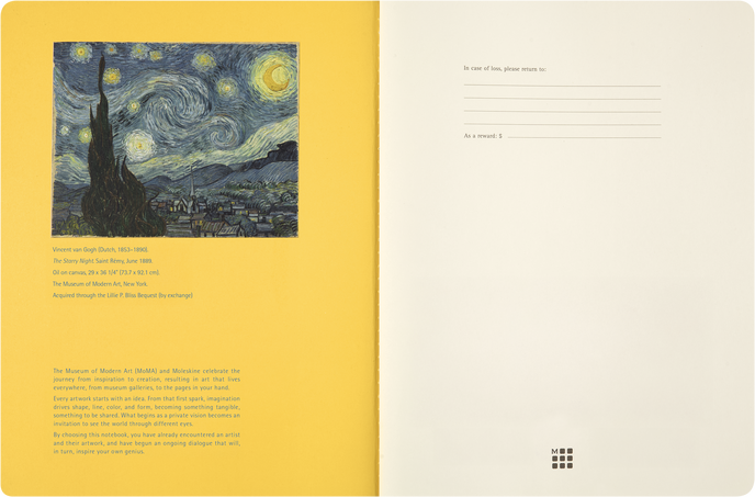 MOMA VAN GOGH CAHIER XL RULED