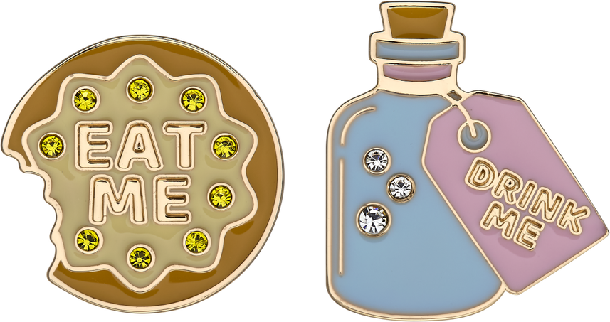 LE ALICE-2 PINS BUNDLE (EAT ME+DRINK ME)