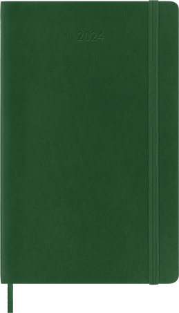 Agenda Classic 2024 Large Settimanale, copertina morbida, 12 mesi, Verde Mirto - Front view