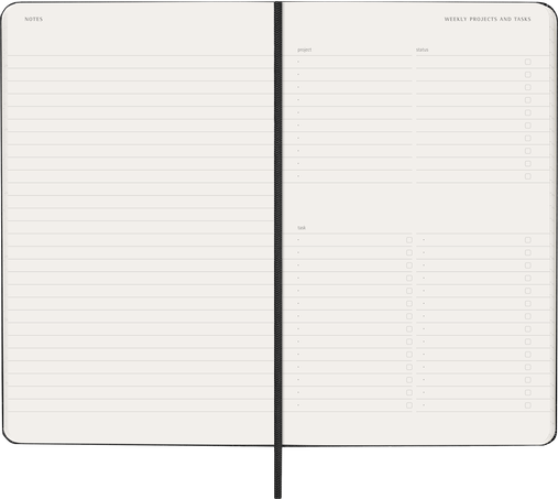 12M PRO WKLY VERT LG BLK HARD