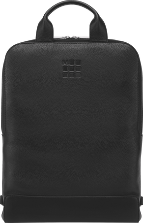 Borsa per dispositivi verticale - 15" Collezione Classic in pelle, Nero - Front view