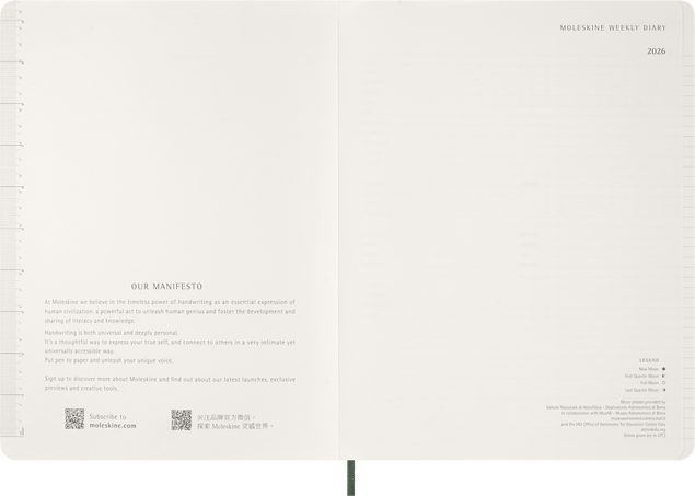 ESSENTIAL PLANNER WKLY VER XXL M GREEN