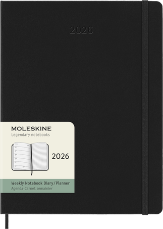 12M WKLY NTBK XL BLK HARD