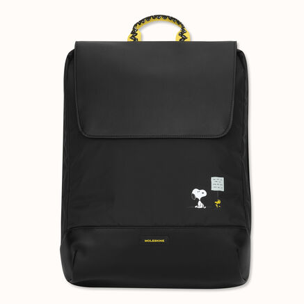 LE PEANUTS METRO SLIM BACKPACK BLACK
