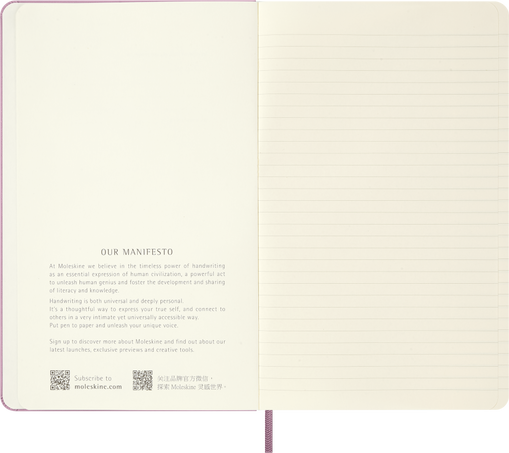 NOTEBOOK LG RULED HRD MAJESTIC PINK+TEXT