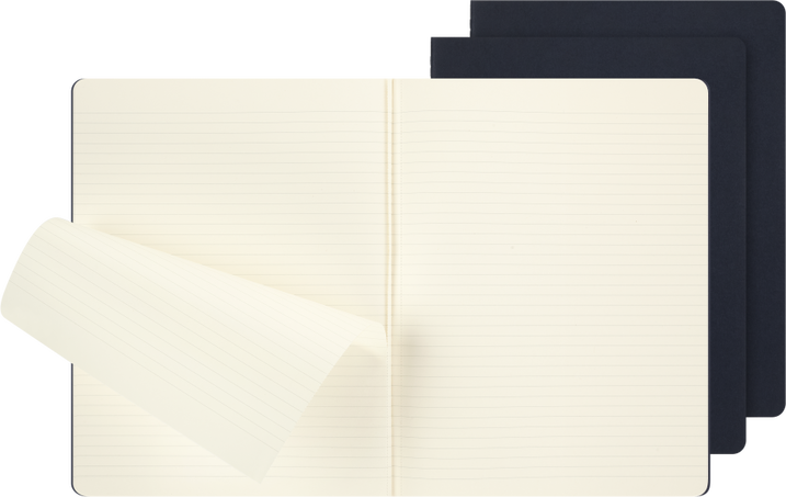 CAHIER JNLS XL RUL INDIGO.BLU
