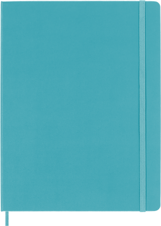 Carnet Classic Couverture rigide, Bleu Récif - Front view
