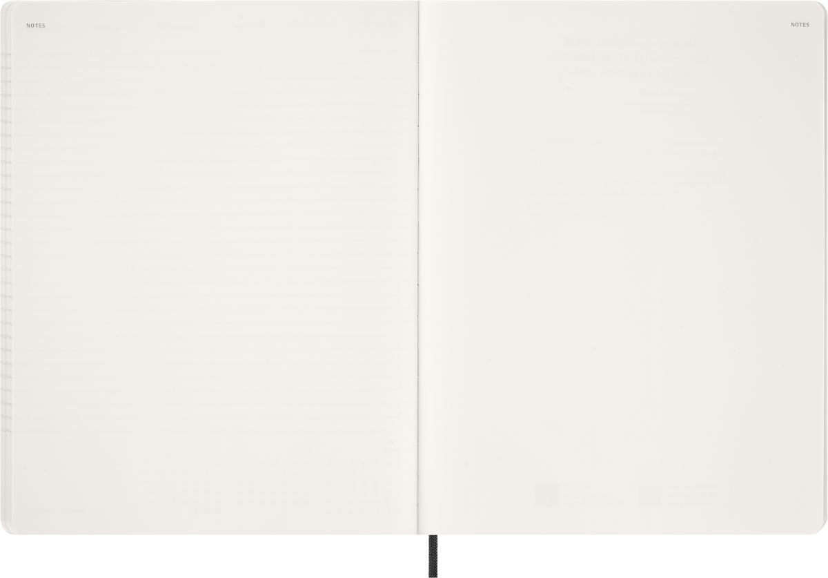 Agenda Moleskine Essential 2025-2026 - 15 Mois, Vue Hebdomadaire Verticale, Format XXL - 8