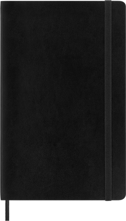 Classic Notizbuch Weicher Einband, Schwarz - Front view