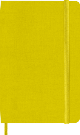 Cuaderno Classic de seda Tapa dura de tela, Amarillo - Front view