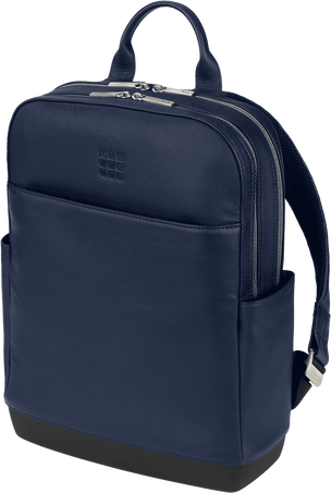 Moleskine PRO Lederrucksack Rucksack Classic, Saphir - Front view