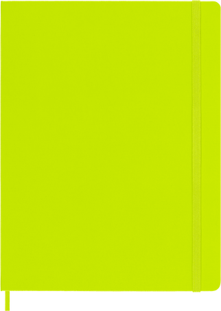 Classic Notebook Hard Cover, Lemon Green - Front view