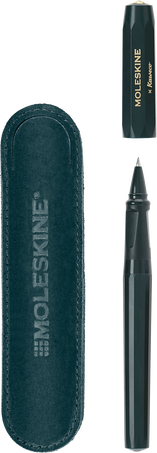 Ручка-роллер и футляр Moleskine x Kaweco, Зеленый - Front view