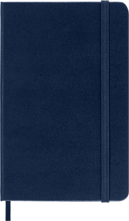 Carnet Classic Couverture rigide, Bleu Saphir - Front view