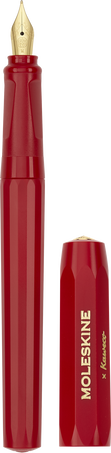 Pluma estilográfica Moleskine x Kaweco, Rojo - Front view