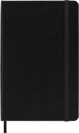 Classic Notebook Hard Cover, Black - Front view