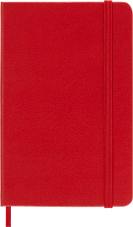 Carnet Classic Couverture rigide, Rouge Écarlate - Front view