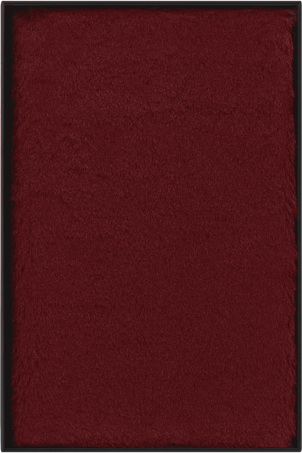 Carnets doux Fausse fourrure, XS, pages blanches, Rouge Érable - Front view