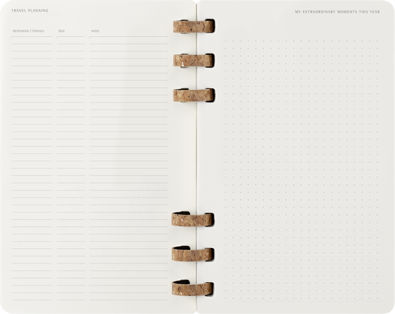 12M SPIRAL PLANNER L BLACK SOFT