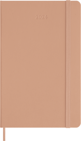 Classic Planner 2024 Large Weekly, hard cover, 12 months, Sandy Brown - Front view