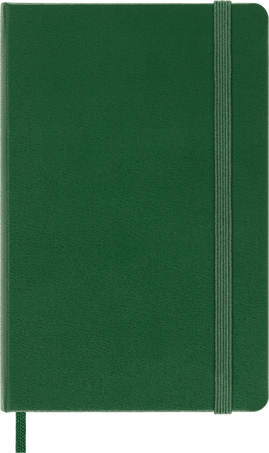 Classic Notebook Hard Cover, Myrtle Green - Front view