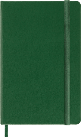 Classic Notebook Hard Cover, Myrtle Green - Front view