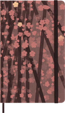 Sakura Notizbuch von Kosuke Tsumura Large, fester Stoffeinband, blanko, Mehrfarbig - Front view