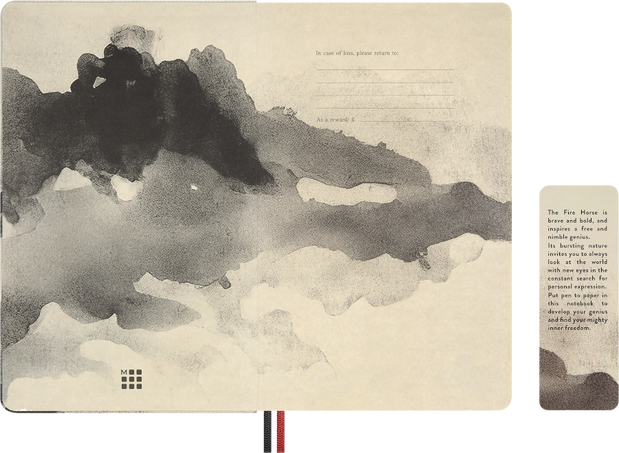 HORSE-LARGE RUL NTBK NO BOX_CALLIGRAPHY