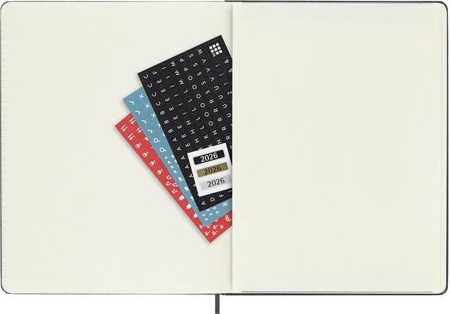 12M PRO WKLY VERT XL BLK HARD