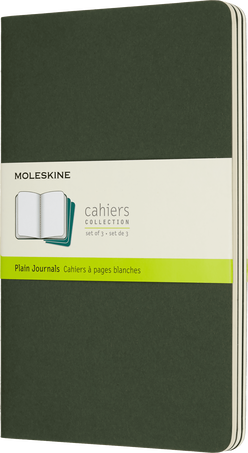 Cahier Notizhefte 3er-Set, Myrtengrün - Front view