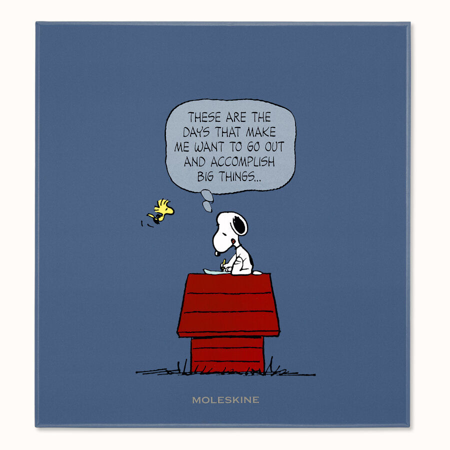 Moleskine PEANUTS 限定版ボックスセット Peanuts Gift Set Large, Ruled, Hard Cover, Snoopy Notebook & 5