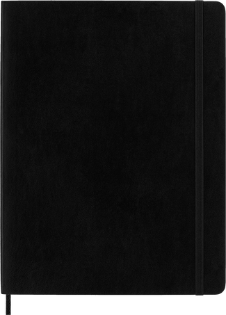 Classic Notizbuch Weicher Einband, Schwarz - Front view