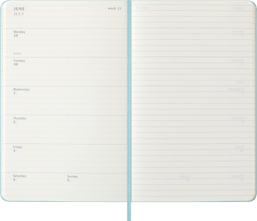 12M WKLY NTBK LG AQUAMARINE HARD